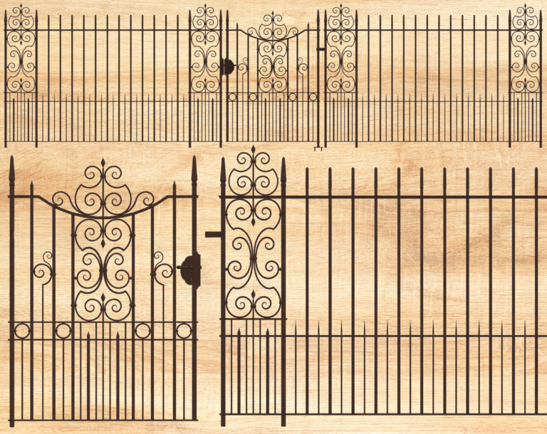 Beautiful ornamental gates - unique scrolls design for expensive housing market in London